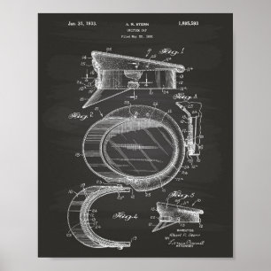 Polizeihut 1933 Patentart - Zwischenablage Poster