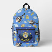 Polizeihut und K-9-Unit-Spaß Niedliche Druck-Schni Bedruckter Rucksack (Vorderseite)