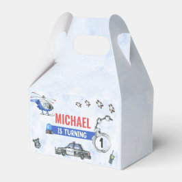 Polizeijunge 1. Geburtstag Party Geschenkschachtel