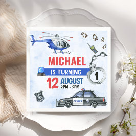 Polizeijunge 1. Geburtstag Party Serviette