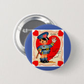 Polizeijunge Valentin der 1930er Jahre Button (Vorne & Hinten)