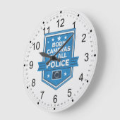 Polizeikamera Große Wanduhr (Winkel)