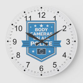 Polizeikamera Große Wanduhr