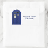 Polizeikastenaufkleber für Hochzeiten v5 Rechteckiger Aufkleber (Tasche)