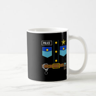 Polizeikleidung Cool leicht Halloween-Polizeirevie Kaffeetasse