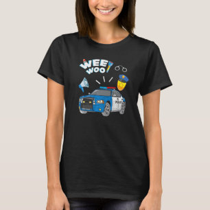 Polizeikleidung für Jungen Kinder Wee Woo Polizist T-Shirt