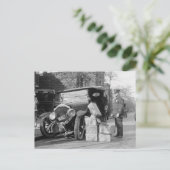 Polizeikorps-Bootleggers-Auto, 1922 Postkarte (Stehend Vorderseite)