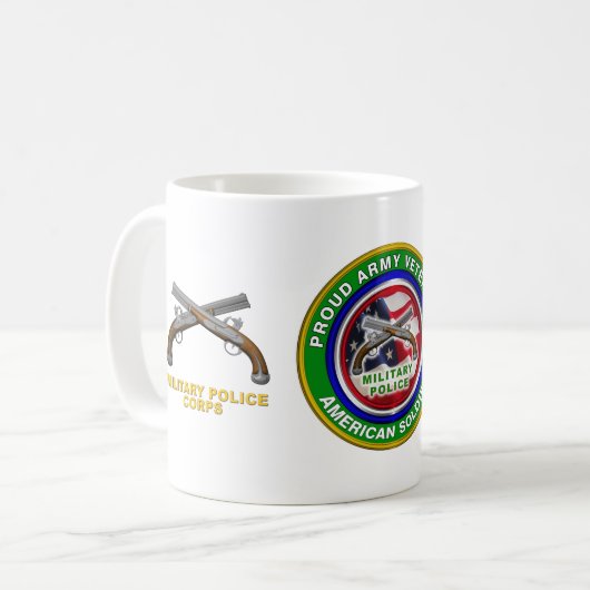 Polizeikorps der Polizei der Armee Veteran Kaffeetasse (Vorderseite Links)