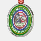 Polizeikorps der Proud-Armee Weihnachten Ornament Aus Metall (Links)