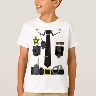 Polizeikostüm für Mens Halloween Kostümgesetz Enfo T-Shirt