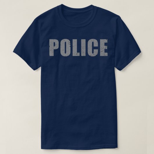 Polizeikostüm zu Halloween T-Shirt (Design vorne)