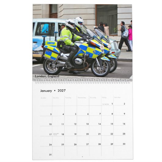 Polizeikrafträder - Kalender 2026 (Jan 2027)