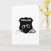 Polizeikriminalität - Abzeichen im Inneren unsicht Karte (Gelbe Blume)