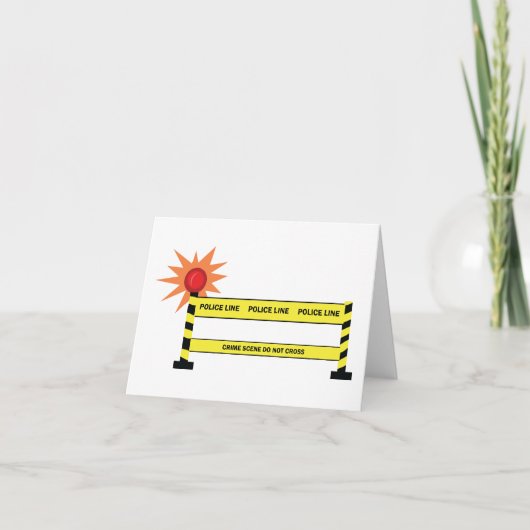 Polizeikriminalität Dankeskarte (Vorderseite)