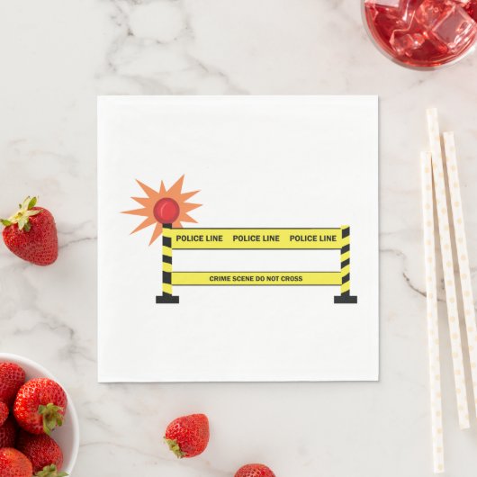 Polizeikriminalität Serviette (Beispiel)