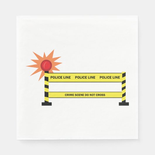 Polizeikriminalität Serviette (Vorderseite)