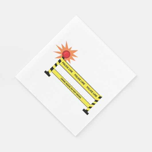 Polizeikriminalität Serviette (Ecke)