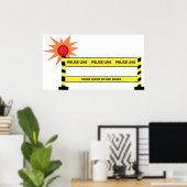 Polizeikriminalitätsplakat Poster (Heimbüro)