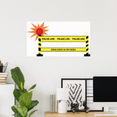 Polizeikriminalitätsplakat Poster