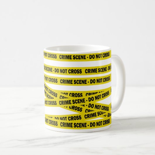 Polizeikriminalszene überschneidet keine amerikani kaffeetasse (VorderseiteRechts)
