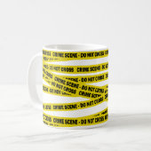 Polizeikriminalszene überschneidet keine amerikani kaffeetasse (Vorderseite Links)