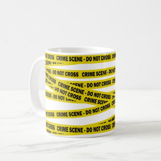 Polizeikriminalszene überschneidet keine amerikani kaffeetasse (Vorderseite Links)