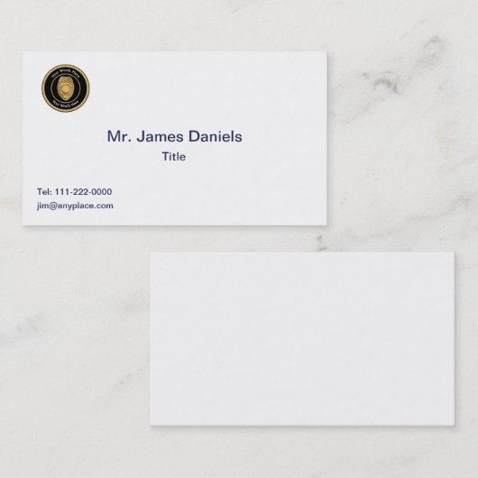 Polizeileutnant Abzeichen Custom Universell Visitenkarte (Vorne/Hinten)