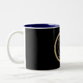 Polizeileutnant Abzeichen Custom Universell Zweifarbige Tasse (Links)