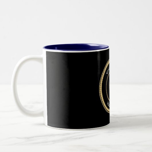 Polizeileutnant Abzeichen Custom Universell Zweifarbige Tasse (Links)