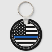 Polizeilich gesegnet sind die Blaue Linie der Frie Schlüsselanhänger (Vorderseite)