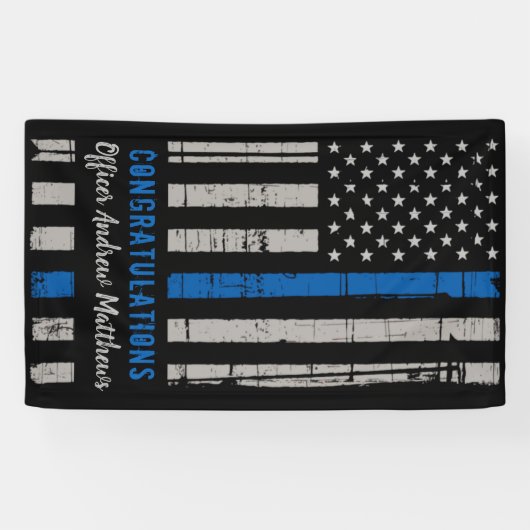 Polizeiliche Abschluss - Durchsetzung der Thin Blu Banner (Horizontal)
