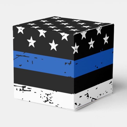 Polizeiliche Abschluss - Durchsetzung der Thin Blu Geschenkschachtel (Rückseite)
