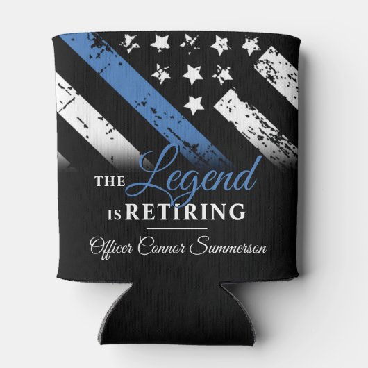 Polizeiliche Altersversorgung - Blaue Linie - Durc Dosenkühler (Rückseite)