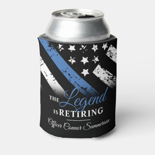 Polizeiliche Altersversorgung - Blaue Linie - Durc Dosenkühler (Kanne Rückseite)