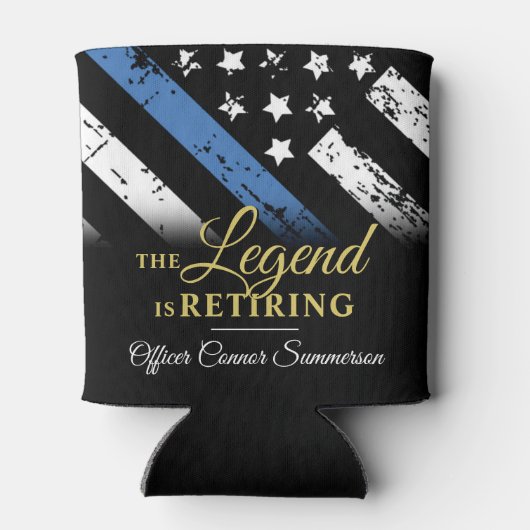 Polizeiliche Altersversorgung - Blaue Linie - Durc Dosenkühler (Rückseite)