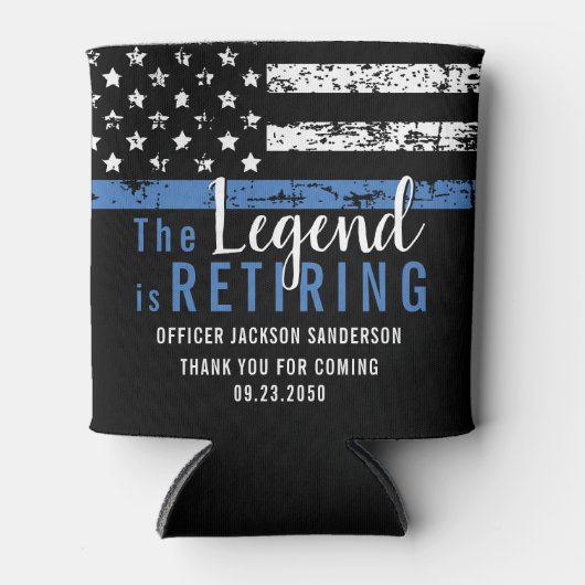 Polizeiliche Altersversorgung - Blaue Linie - Durc Dosenkühler (Vorderseite)