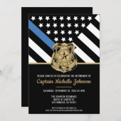 Polizeiliche Altersversorgung - Blaue Linie - Durc Einladung (Vorne/Hinten)