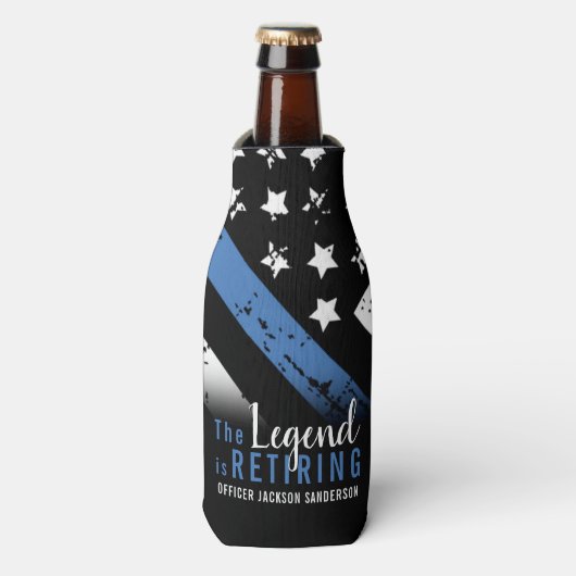 Polizeiliche Altersversorgung - Blaue Linie - Durc Flaschenkühler (Flaschenvorderseite)