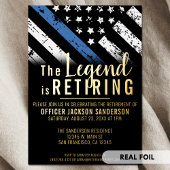 Polizeiliche Altersversorgung - Blaue Linie - Durc Folieneinladung