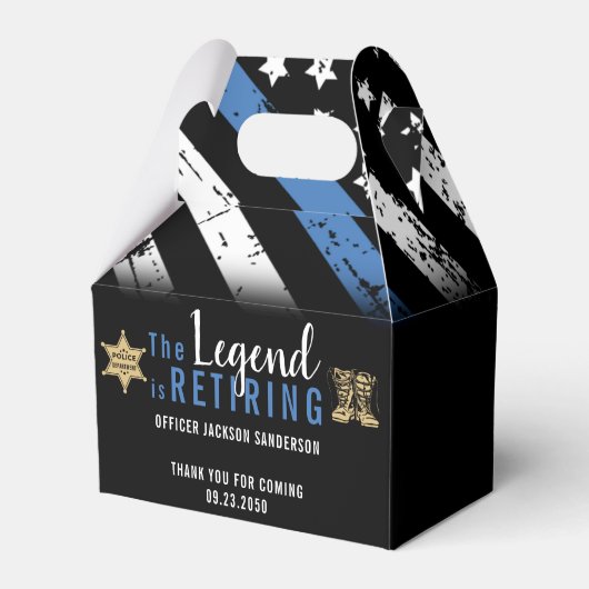 Polizeiliche Altersversorgung - Blaue Linie - Durc Geschenkschachtel (Vorderseite)