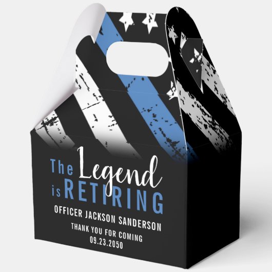 Polizeiliche Altersversorgung - Blaue Linie - Durc Geschenkschachtel (Rückseite)