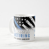 Polizeiliche Altersversorgung - Blaue Linie - Durc Kaffeetasse (Vorderseite Links)