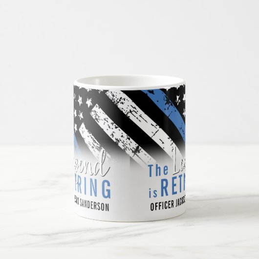 Polizeiliche Altersversorgung - Blaue Linie - Durc Kaffeetasse (Mittel)