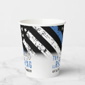 Polizeiliche Altersversorgung - Blaue Linie - Durc Pappbecher (Links)