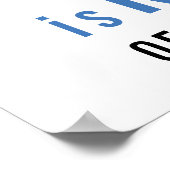 Polizeiliche Altersversorgung - Blaue Linie - Durc Poster (Ecke)