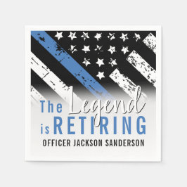 Polizeiliche Altersversorgung - Blaue Linie - Durc Serviette