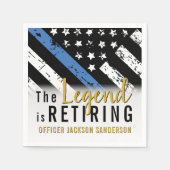 Polizeiliche Altersversorgung - Blaue Linie - Durc Serviette (Vorderseite)