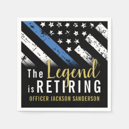 Polizeiliche Altersversorgung - Blaue Linie - Durc Serviette