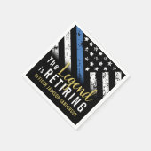 Polizeiliche Altersversorgung - Blaue Linie - Durc Serviette (Ecke)