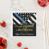 Polizeiliche Altersversorgung - Blaue Linie - Durc Serviette (Beispiel)